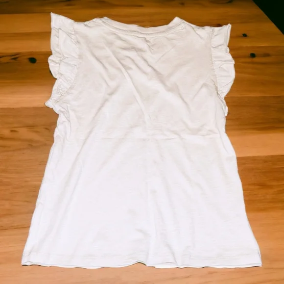 NWT Rylee + Cru Flutter Sleeve Ladybug Graphic Tank Top Shell, 10-12Y - Picture 3 of 4